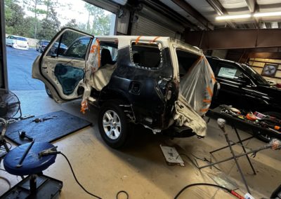 Progress on vehicle repair at Ray's Collision Services