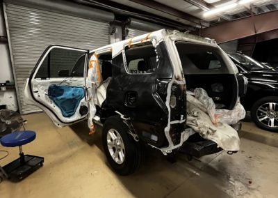Vehicle repair progress at Ray's Collision Services
